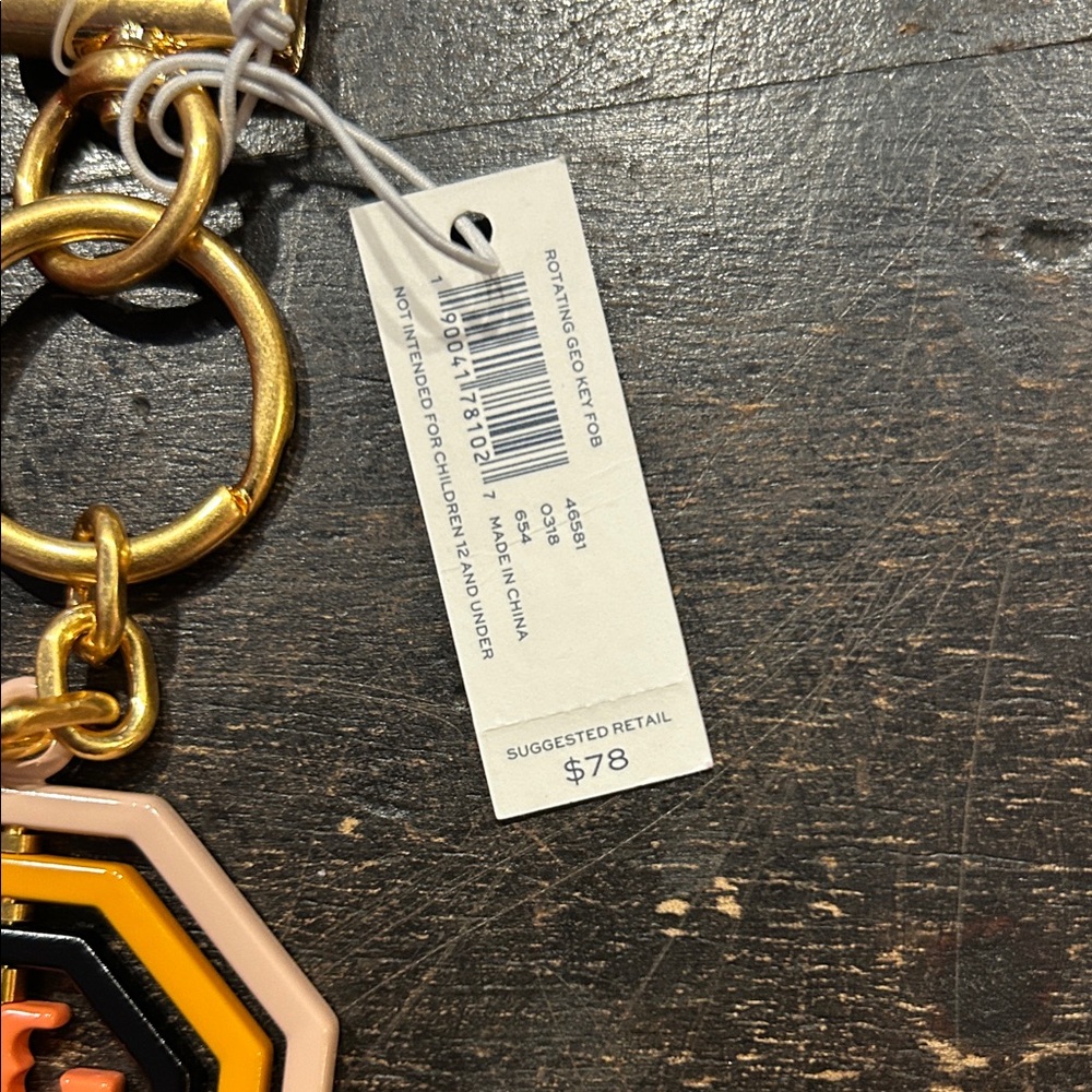 Tory Burch Gold and Pink Keychain - Picture 2 of 5